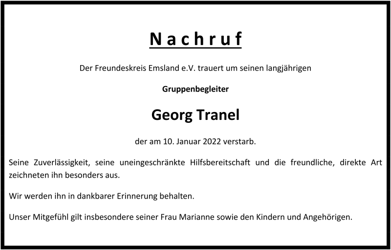 Nachruf Hermann Muetz 2022